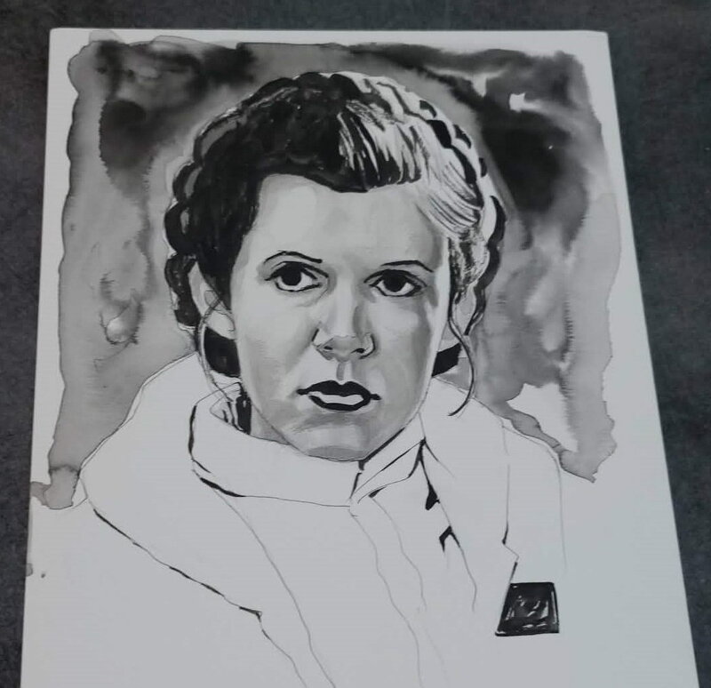 Gary Shipman, Princesse  Leia Organa - Original Illustration