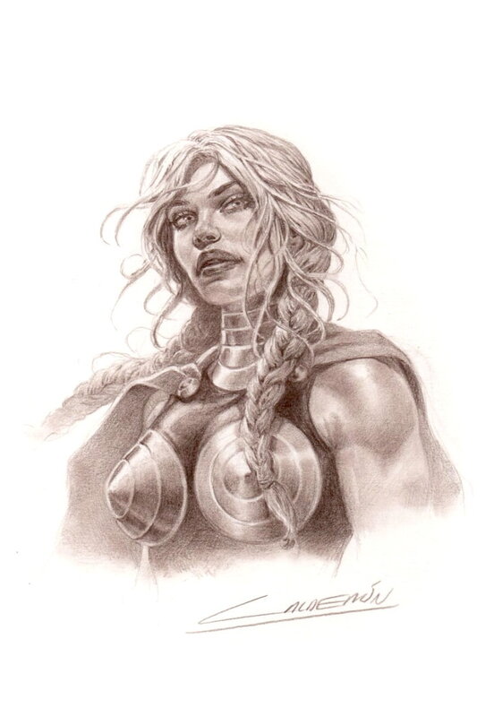 Valkyrie par Jaime Caldéron - Illustration originale