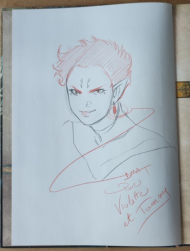 Elfe noir by Dimat - Sketch