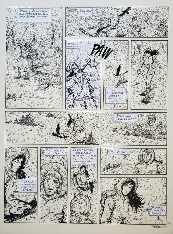 Ersel, LES PIONNIERS DU NOUVEAU MONDE - Planche originale