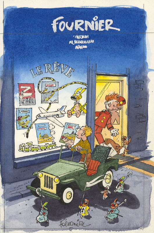 Jean-Claude Fournier, Projet de couverture - Illustration originale