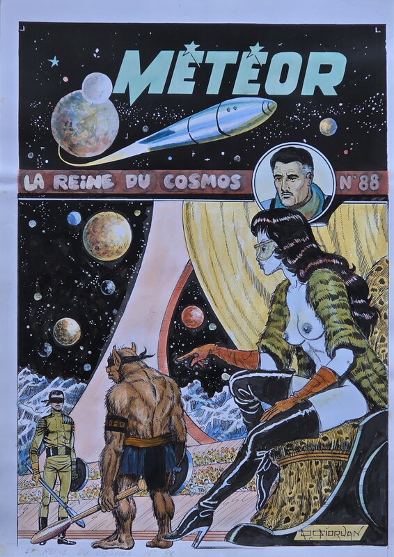 Raoul Giordan, Meteor La Reine du Cosmos N° 88 inédit - Original Illustration