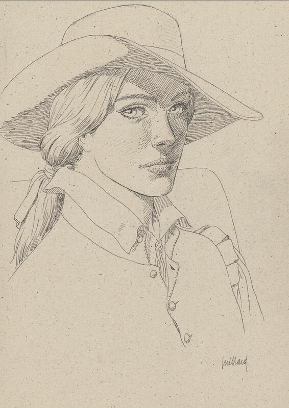 Femme par André Juillard - Illustration originale