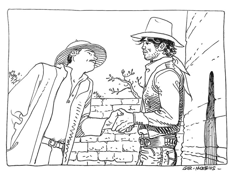 L'ombre d'Arzach by Gir-Moebius - Original Illustration