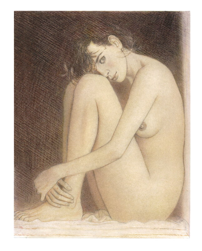 En vente - Jeune femme par Andréi Arinouchkine - Illustration originale