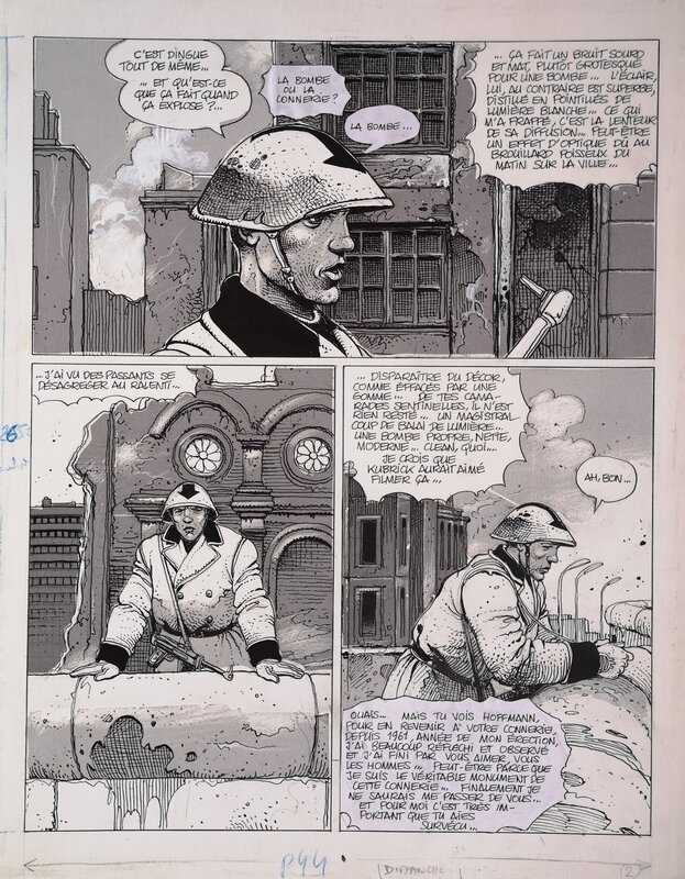 Die Mauer par Enki Bilal - Planche originale