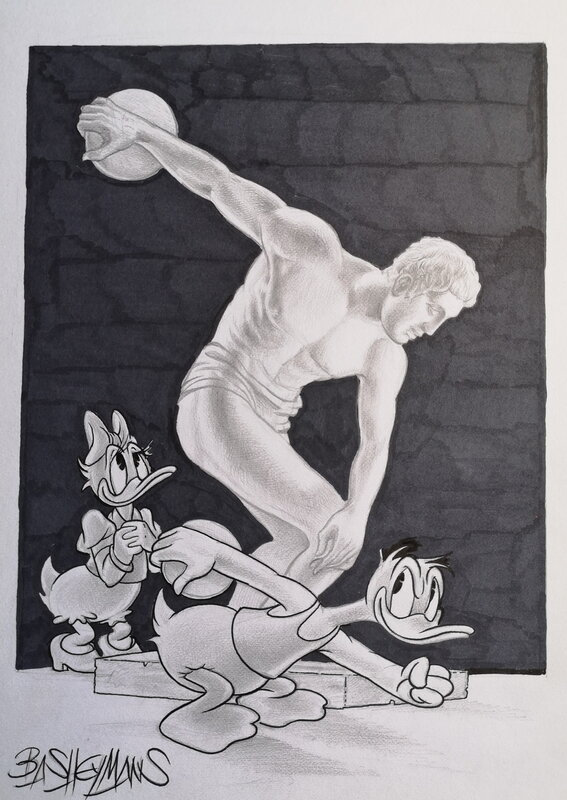 Donald and Daisy par Bas Heymans - Illustration originale