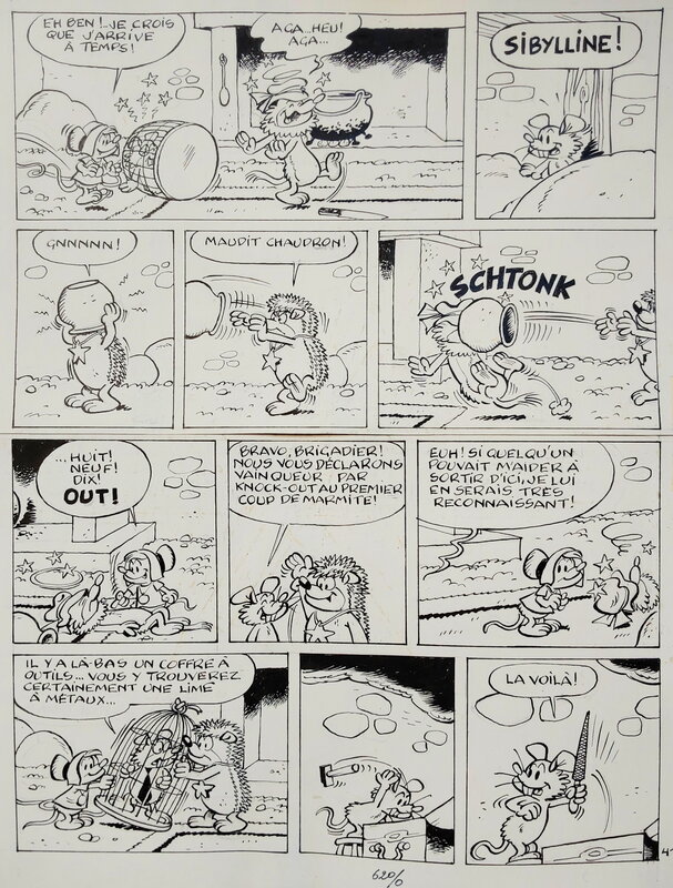 Raymond Macherot, Paul Deliège, Sibylline : Sibylline s’envole - Comic Strip