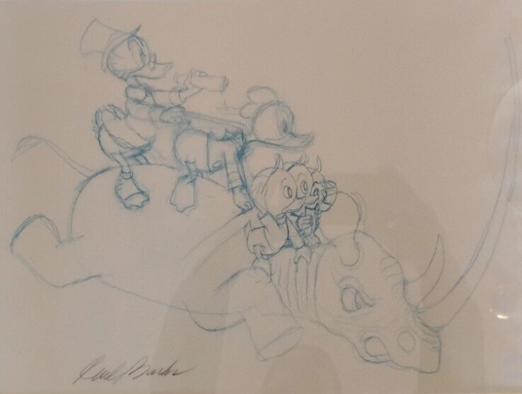 En vente - Carl Barks, So Far and No Safari, 1994 - Planche originale