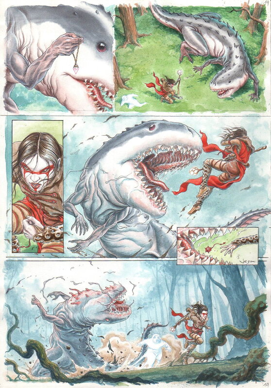 Félix Vega, Duam-Planche originale 14 - Planche originale