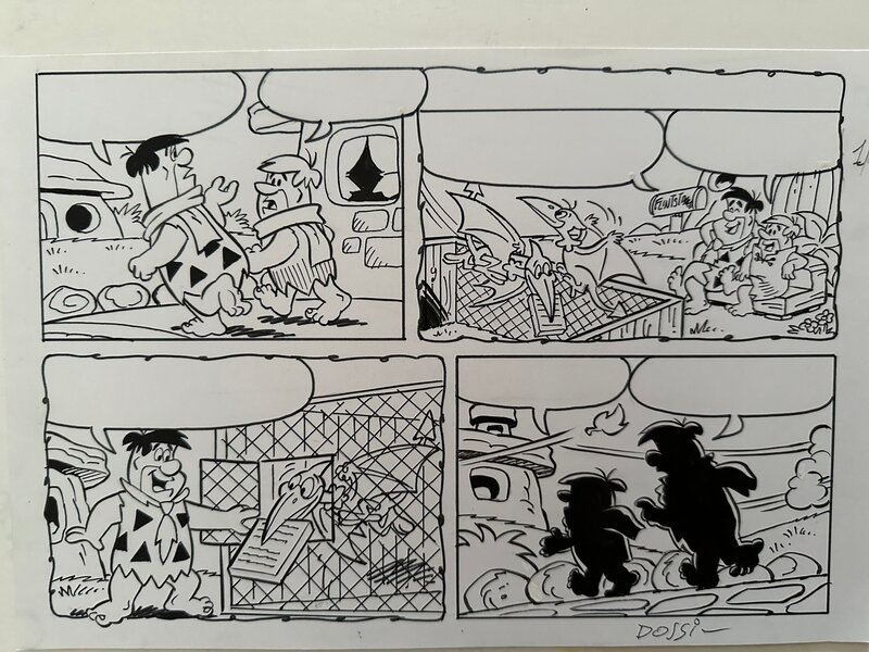 Sandro Dossi, Flintstones - Demi-planche 