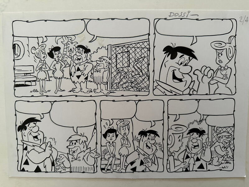Sandro Dossi, Flintstones - Demi-planche 