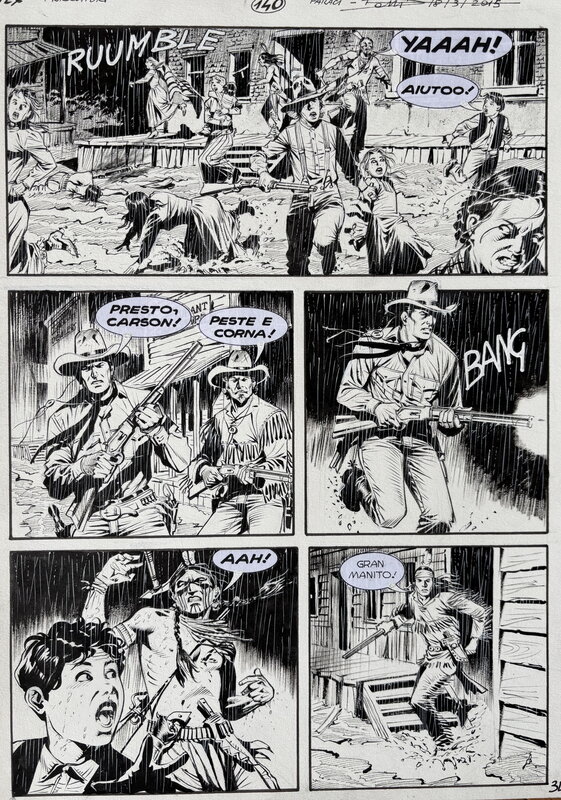 Maurizio Dotti, Tex Miller Ghost Town - Comic Strip
