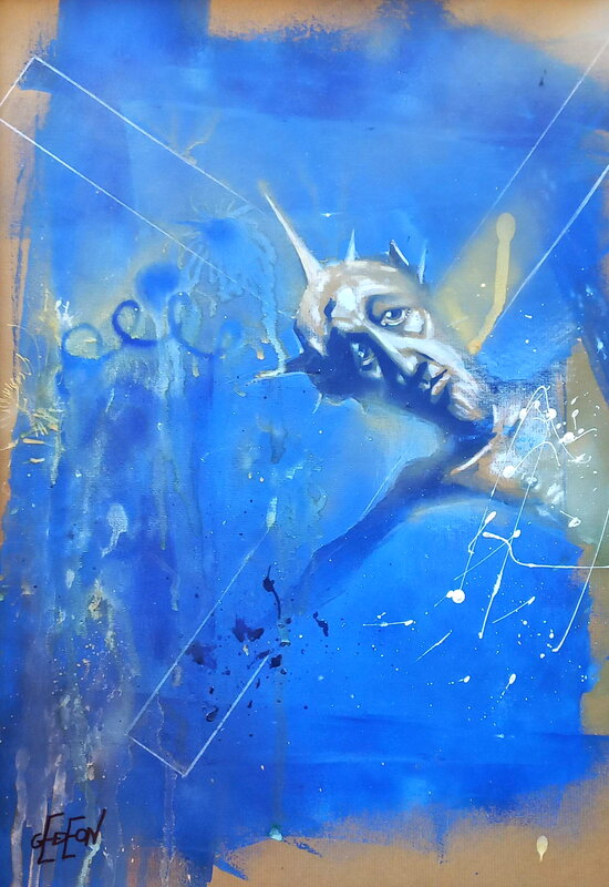 Crucifié par Gedeon - Illustration originale