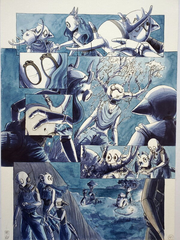 Camille Maestracci, DRYODES   T2 LES ARBRES DE VIE  couleur directe - Planche originale