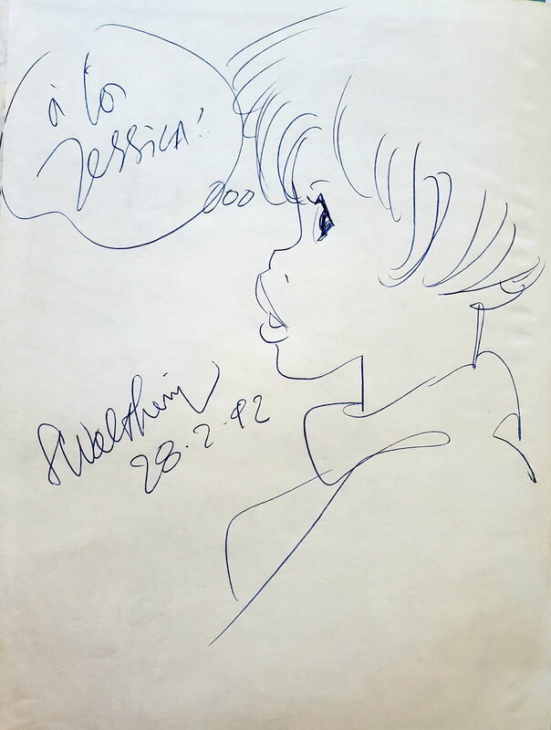 François Walthéry, NATACHA  T10 L’ÎLE D’OUTRE-MONDE - Dédicace