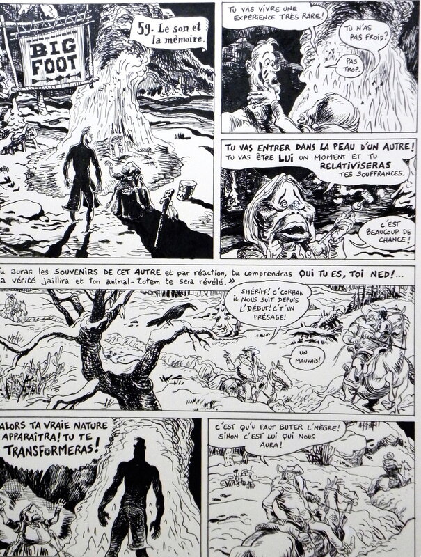 For sale - Big Foot – Planche originale n° 51 – Nicolas Dumontheuil - Comic Strip