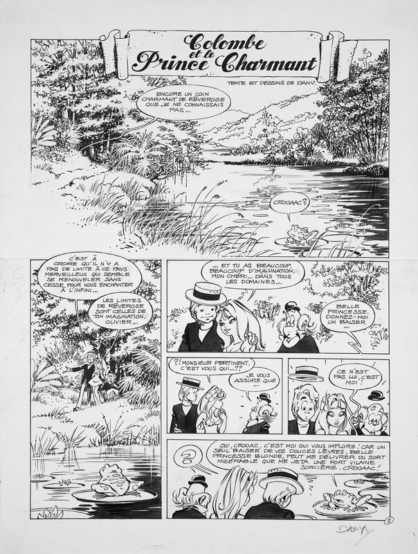 En vente - Dany, 1984 - Olivier Rameau : le Rêve aux 7 Portes - Planche originale