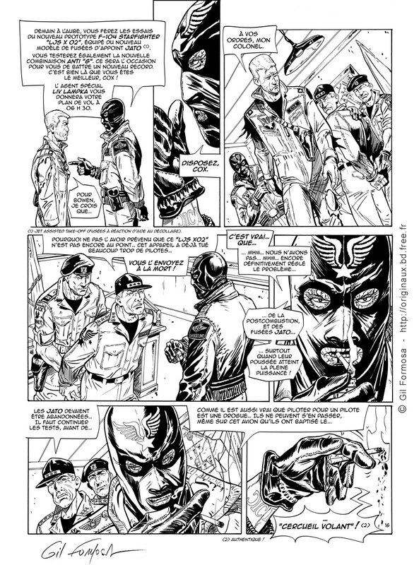 Sergent-Major BOWEN par Gil Formosa - Planche originale