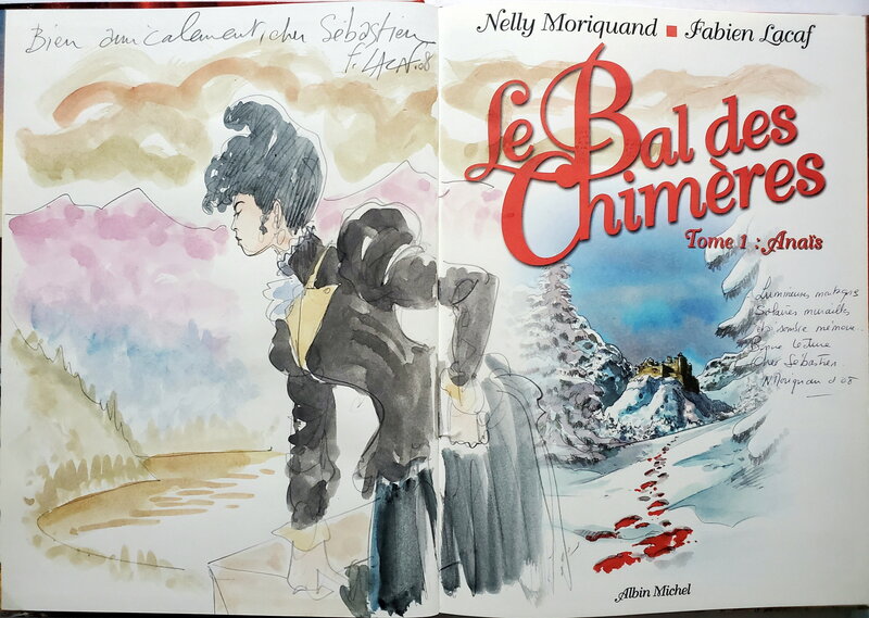 Fabien Lacaf, Nelly Moriquand, LE BAL DES CHIMERES   T1 ANAÏS - Dédicace