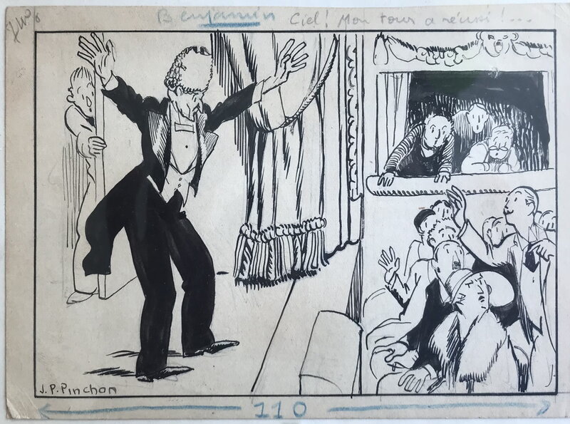 Joseph Porphyre Pinchon, Illustration de l’inventeur de Bécassine - Illustration originale