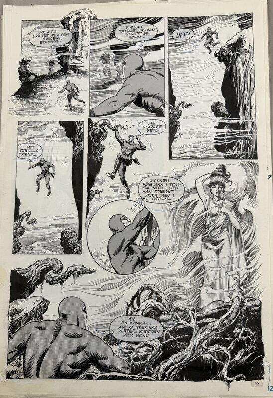 César Spadari, Donne Avenell, Lee Falk, The Mistery of Polymos “The Phantom “ - Planche originale