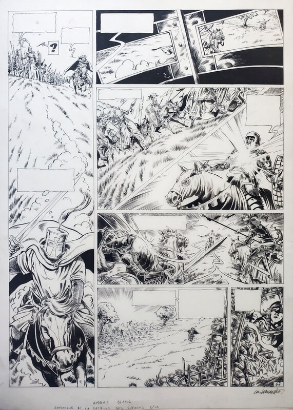 Christian Verhaeghe, AMBRE BLANC   T2 HIVER - Planche originale