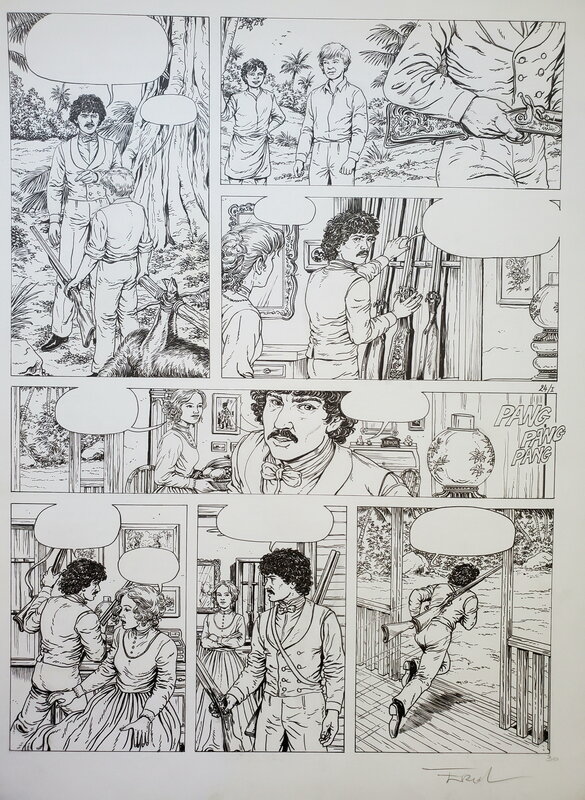 Ersel, Saga VAN EEN WRAAK    T1 FREDERIK - Planche originale