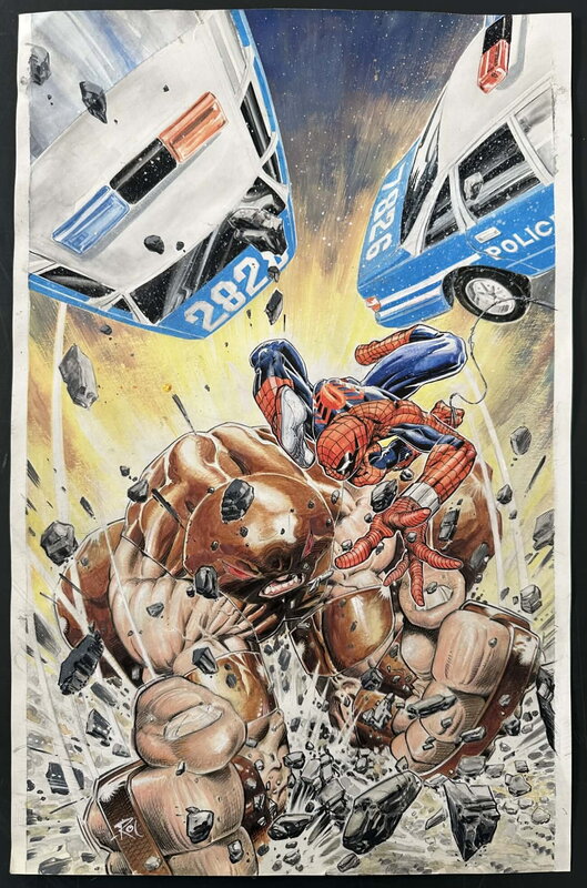 For sale - Roland Boschi, Spider-Man #25 Original Variant Cover Marvel Comics 1997 - Original Cover