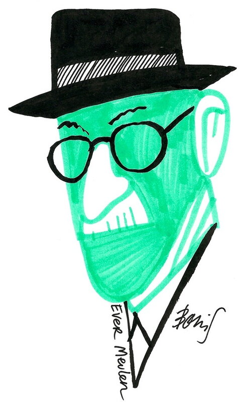 Hervé Bourhis, Portrait rouge mais vert - Dédicace