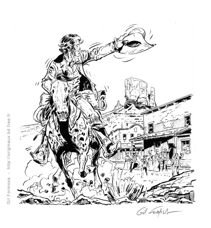 Gil Formosa, Blueberry - Publicité - Comic Strip