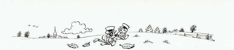 For sale - Raymond Macherot, 1959 - le Retour de Chlorophylle - Original Illustration