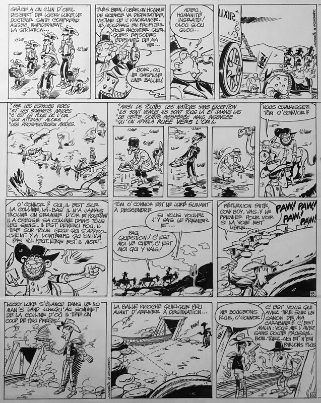 For sale - Morris, René Goscinny, 1978 - Lucky Luke : La Ballade des Dalton - Comic Strip