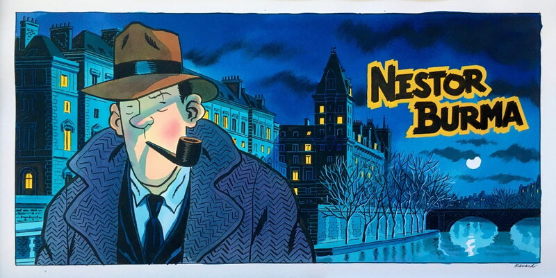 For sale - François Ravard, Philippe De La Fuente, Jacques Tardi, Léo Malet, 2020 - Nestor Burma : Les Rats de Montsouris - Original Illustration