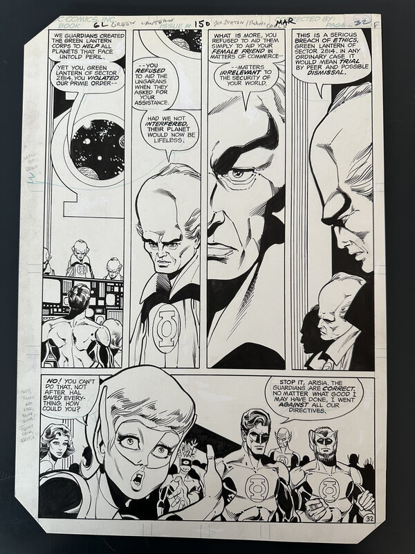 For sale - Joe Staton, Mike DeCarlo, Green LANTERN #150 original page 32 DC Comics 1981 - Comic Strip