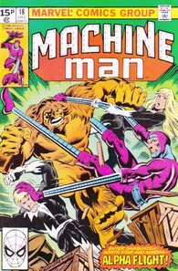 Original comic art related to Machine Man (1978) - &quot;alone against alpha flight!&quot;