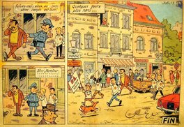 Marcel Denis - Azara Planche de fin de la première version de la Ribambelle - Comic Strip