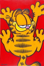 Dave Kuhn - Jim DAVIS & Dave KUHN - Garfield - toile #80 - 60x90 cm or 24" x 36" - Original Illustration