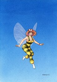 Bruno Bellamy - Fée abeille - Illustration originale