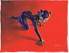 Jean-Baptiste Andréae - Catwoman by Andreae - Illustration originale