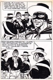 Jean Pape - L'usurpateur - Zorro n°34, planche 87, SFPI, 1971 - Planche originale
