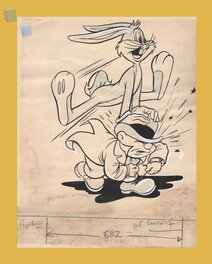 Ralph Heimdahl - Bugs Bunny et Elmer Food - Couverture originale