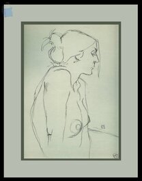 Jeff Jones - Nude woman - Original Illustration