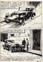 Planche originale - Chicago scotta - Al Capone n°1, 1967 (Editions Brandt)