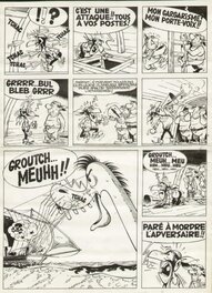 Marcel Remacle - Le Vieux Nick et Barbe Noire n° 6, «  Dans la Gueule du Dragon », planche 20, 1961. - Comic Strip