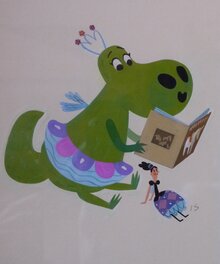 Israel Sanchez - The Dinosaur Tooth Fairy - Original Illustration