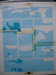 A marine blue backside A marine blue backside