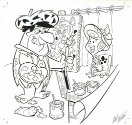 M. A. Jordan - Flintstones - Pierrafeu - Comic Strip