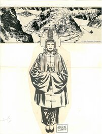 Milton Caniff - Milton Caniff: Steve Canyon promotional art 1966 - Illustration originale