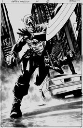 Steve Epting - Captain America #34 p9/cover - Couverture originale